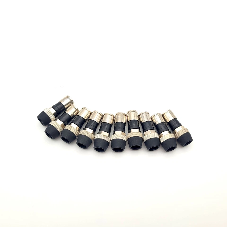 🔥 LOT OF 10 PPC PLUS RG6 AquaTight Coax Compression Connector w/ Weather Seal - Image 1 of 4