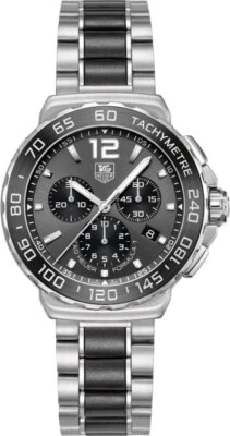 Reloj de cerámica de cuarzo gris cronógrafo TAG Heuer Formula 1 CAU1115.BA0869 para hombre Foto 1 de 4