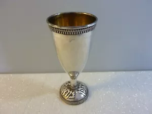 Vintage 925 Sterling Silber 6" Kiddusch Tasse Schabbat Judaica 119 Gramm LESEN! - Bild 1 von 11