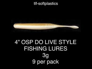 OSP DOLIVE STYLE SOFT PLASTIC FISHING LURE 4” LONGTAIL 3g LRF BASS PERCH POLLOCK