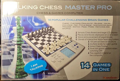 Power Brain Talking Chess Master Pro 14 Desafiantes Juegos Cerebrales Nuevos Foto 1 de 2