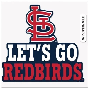 St. Louis Cardinals 4x4 Inch "Let's Go Redbirds" Perfect Cut Decal - Picture 1 of 1
