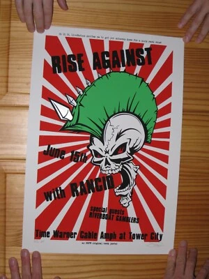 Rise Against Rancid Poster Silkscreen Signed Numbered June 15 - Image 1 of 3