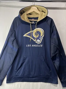 Los Angeles Rams Sweater Men Large Majestic Therma Base NFL  Hoodie Sweatshirt - Picture 1 of 10