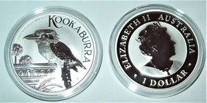 2022 Australia Kookaburra  1 Oz. .999 Fine Silver Dollar $1 Coin BU in Capsule - Picture 1 of 1