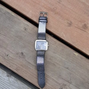 Nine West Watch Stainless Steel Titanium Nickel Gray Colored NEEDS NEW BATTERY - Picture 1 of 5