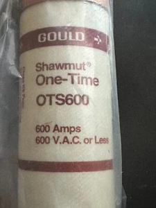 FUSIBLE CARTUCHO GOULD SHAMUT 600 AMP OTS600 - Imagen 1 de 4