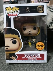 Funko Pop Movies Mortal Kombat Scorpion #1055 CHASE Vinyl Figure NIB - Picture 1 of 6