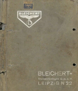 Catálogo de piezas de repuesto originales Bleichert Leipzig carro eléctrico vagón eléctrico - Imagen 1 de 4