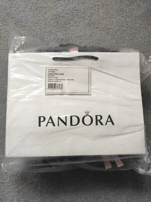 Pandora Large Gift Bags Joblot - Wholesale Packaging, 25pcs, Authentic New 30cm - Image 1 of 4