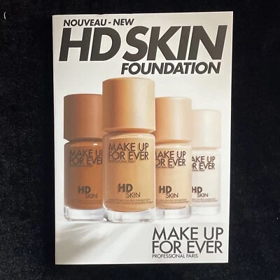 Make Up For Ever HD Skin Foundation, 4-Shade Sample Card New Sealed - Image 1 of 3