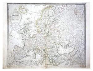 De L'Isle Phillipe Buache Map of Europe - 1800 - Picture 1 of 3