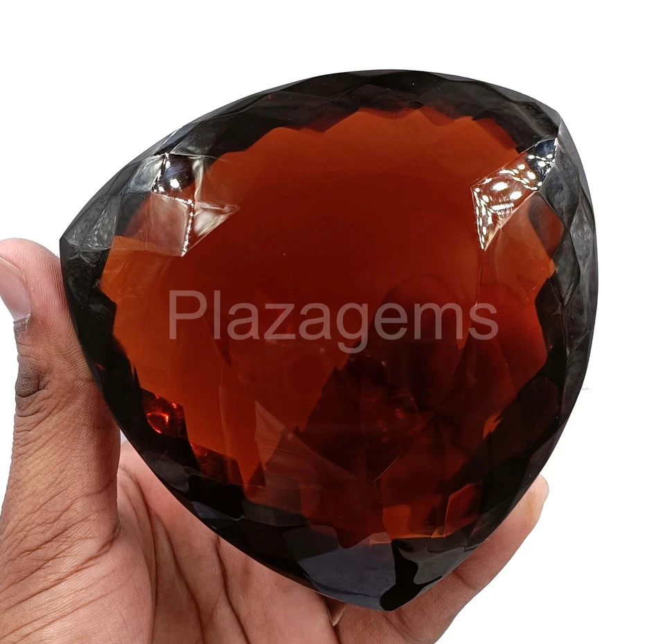 Piedra preciosa suelta transparente certificada por EGL naranja corte trillón citrino 2975 quilates 4HK Foto 1 de 4