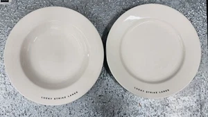 Vintage 1960s LUCKY STRIKE LANES Bowling Alley Restaurant Ware Bowl & Plate Set - Picture 1 of 15