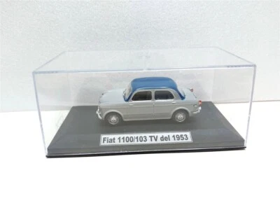 Fiat 1100/103 TV Grigio del 1953 + Teca - 1/43 By Metro Diecast - Immagine 1 di 3