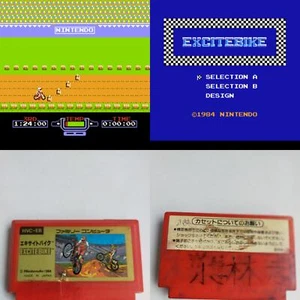 Excite Bike pre-owned Nintendo Famicom NES Tested - Picture 1 of 11