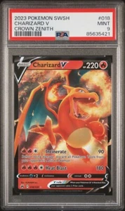 Pokemon Charizard V PSA 9 018/159 Crown Zenith 2023 Mint - Picture 1 of 2