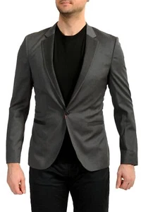 Hugo Boss Men's "Alwaro" Gray 100% Wool One Button Blazer US 36R IT 46R - Picture 1 of 6