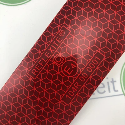 Geocaching Folie (10,00€/m) 100cm (1m) selbstklebende Oralite / Reflexite rot