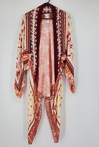 Free People Kiss the Sky Butterfly Caftan Cardigan Duster Kimono One Size