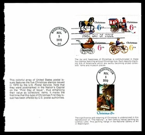 Programa de Ceremonia 1er Día US#1414-18 - Navidad 1970 (ESP#N1741-2) - Imagen 1 de 2