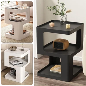 3 Etagen Beistelltisch Klein Beistelltisch Modern Nachttisch Metall Nachttisch für Zuhause - Bild 1 von 14