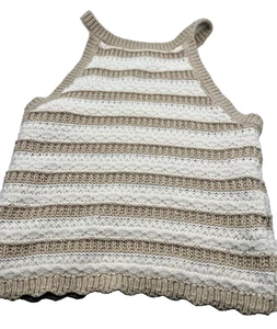 Girls Striped Halter Sweater Tank Size Large - Picture 1 of 4
