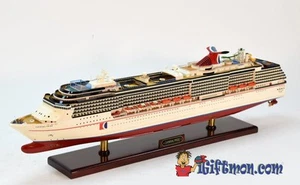 CARNIVAL PRIDE passenger ship 33" fully built wood model with stand - Picture 1 of 12