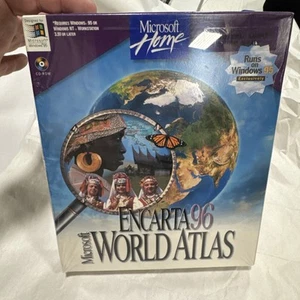 Microsoft ENCARTA 96 World Atlas (1995) WIN 95 CD Rom - Picture 1 of 4