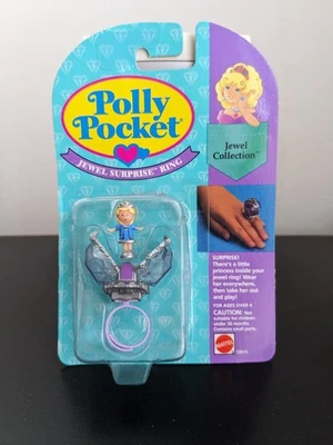 Polly Pocket 1993 Jewel Surprise Ring NEW ON CARD - Image 1 of 4