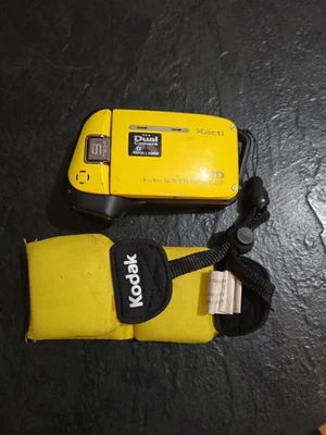 Sanyo VPC-CA9 Dual Camcorder Camera Yellow Waterproof HD Xacti Untested - Image 1 of 4
