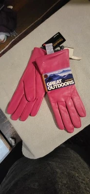 Guantes aislantes y cuero rosa intenso/fucsia XL The Great Outdoors-Fownes nuevos con etiquetas Foto 1 de 4