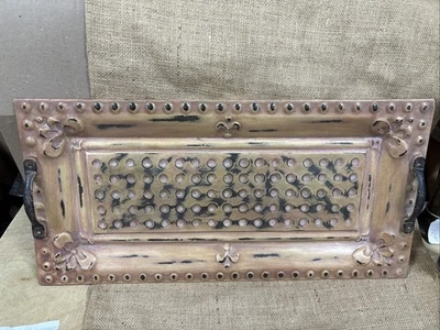 Southern Living At Home French Quarter Serving Tray EUC 24x12 - Image 1 of 4