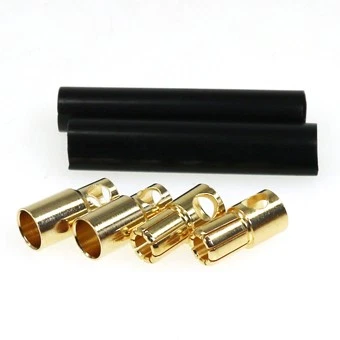 European Connector Male x2 Female x2 Heavy-duty 120A Gold Plated, 6mm, Used Japa - Image 1 of 1