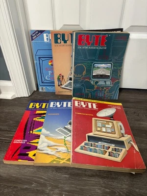 Lot of 6 Byte Magazine Collection 1984 March, May, Sept, Oct, Dec - IBM Special - Image 1 of 4