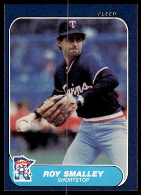 Roy Smalley 1986 Fleer #404 Minnesota Twins - Image 1 of 2
