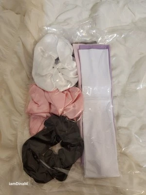 8 peças 4 conjuntos de faixa de cabeça e aperitivos para adicionar um toque de cor à sua roupa - Imagem 1 de 4