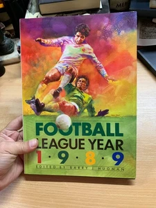 *RARE* 1988 "FOOTBALL LEAGUE YEAR 1989" LARGE 1kg SOCCER HARDBACK BOOK (P6) - Picture 1 of 16