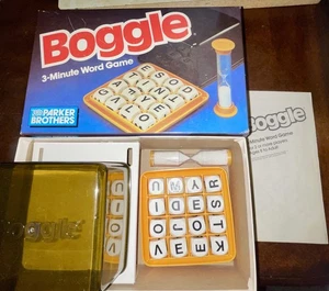 Vintage 1987 Boggle 3 Minute Word Game Parker Brothers - Picture 1 of 6