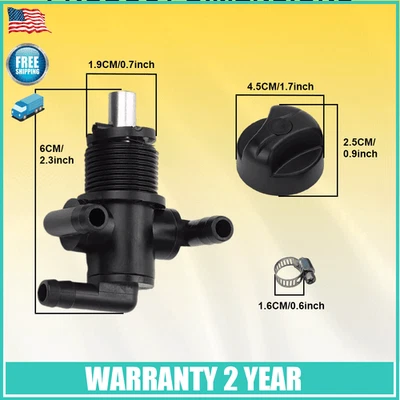Válvula de tanque de combustible Petcock 3 vías + perilla NUT 5432559 EE. UU. para Polaris Trail Boss 325/330 Foto 1 de 4