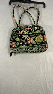 VERA BRADLEY LOLA BOTANICA  Handbag Floral Multi Color Print Green Black - Picture 1 of 13