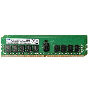 Samsung 64GB 4x16GB 1RX4 PC4-19200 DDR4-2400 PC4-2400T 288pin ECC REG Server RAM - Afbeelding 1 van 5