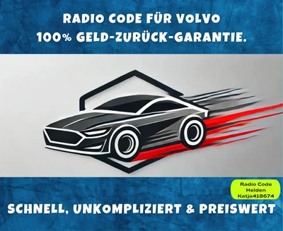 Volvo Radio Code / Key Code Volvo HU-655 605 555 403 S40 V40 S60 V70 Off fix - Bild 1 von 4