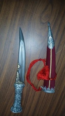 14" Fine Persian Khanjar Dagger with wootz damascus blade - Image 1 of 4