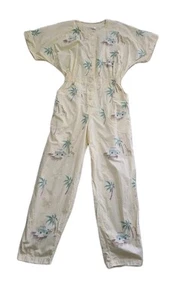 Vintage Safari Jump Suit Gr. S gelb - Bild 1 von 7