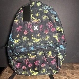 Hurley Aerial Printed Fish Shark Backpack With Laptop Pocket 15" - Picture 1 of 5
