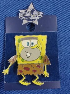 SELTENE LIMITIERTE AUFLAGE SPONGEBOB HÖHLENMENSCH ARME KÖNNEN SICH BEWEGEN UNIVERSAL STUDIOS ANSTECKNADEL - Bild 1 von 3