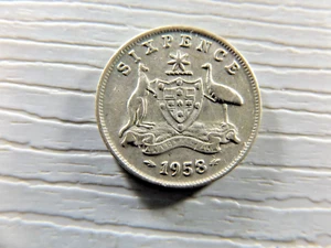 AUSTRALIAN 1958 Sixpence - Bild 1 von 2