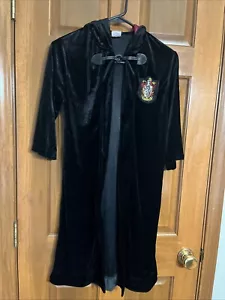 Soft Harry Potter Gryffindor Robe Kid's Medium (7-8) Black Wizard - EUC - Picture 1 of 9