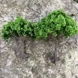 12-20cm HO/OO Scale Miniatures Model Spring Landscape Tree Green Belt Plants - Picture 1 of 5